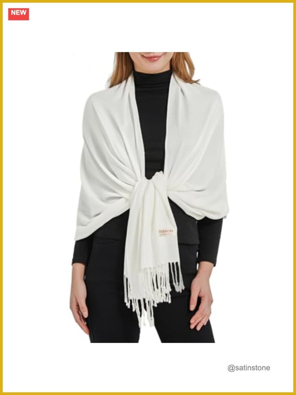 Silky Pashmina Shawl Wrap Scarf Wedding Evening Dress Accessory